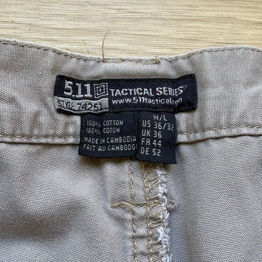 5.11Tactical Pants Mens 36x32 Khaki ABR Pro Ripstop Cargo Double Knee 74251 - Picture 5 of 7